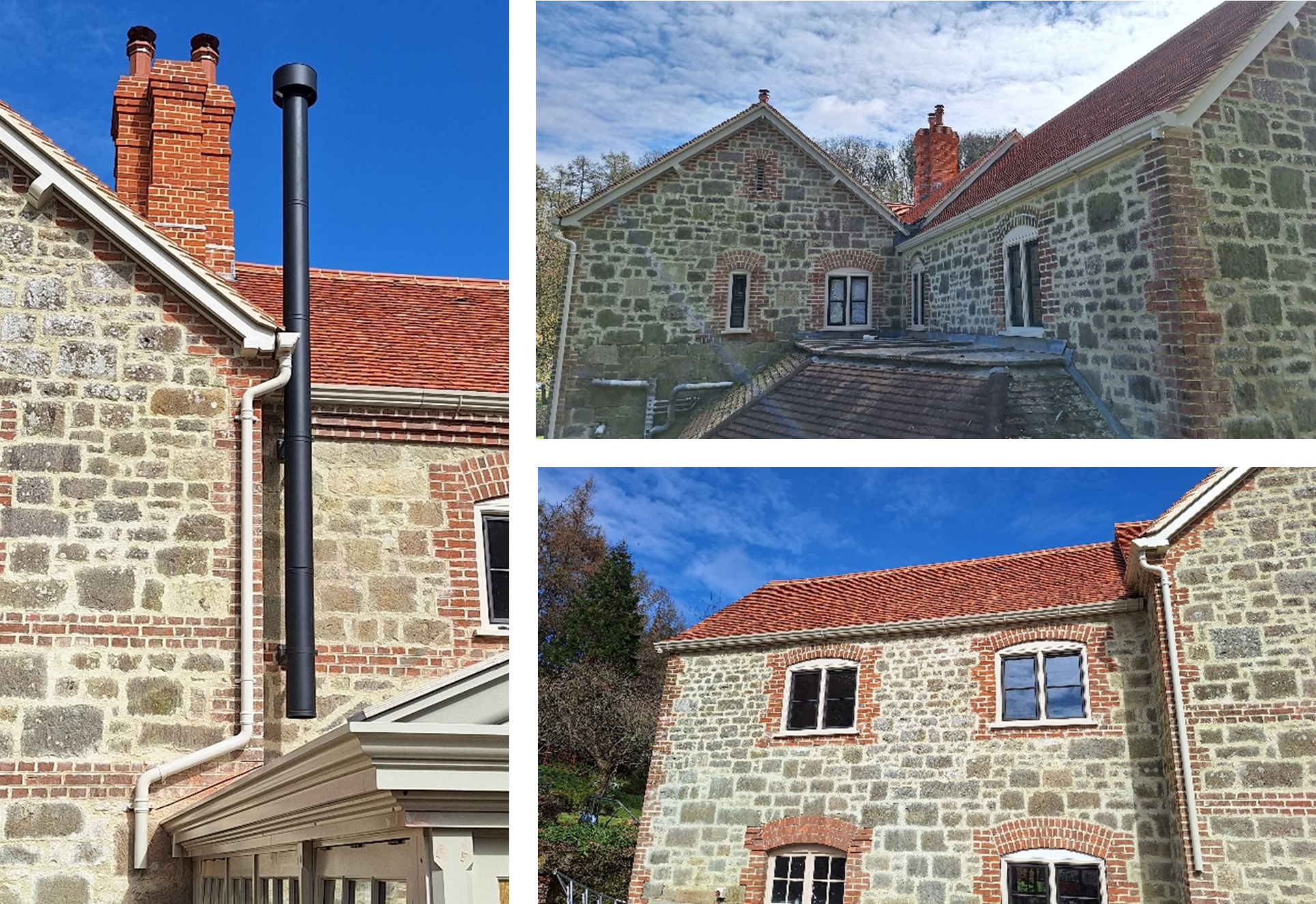 Aluminium Gutter fitted to a private house in Dorset