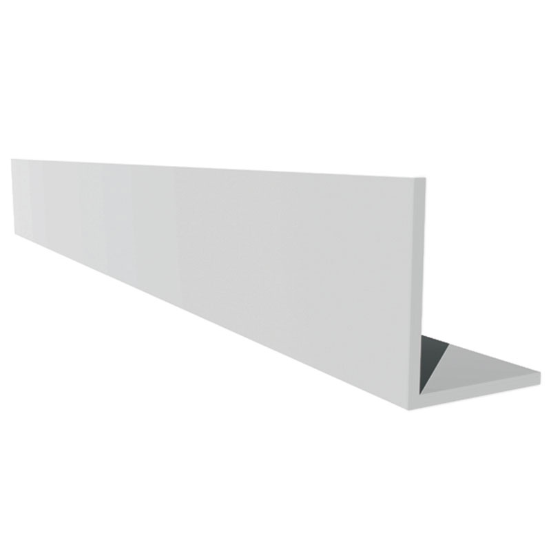 30mm White Rigid Pvc Angle