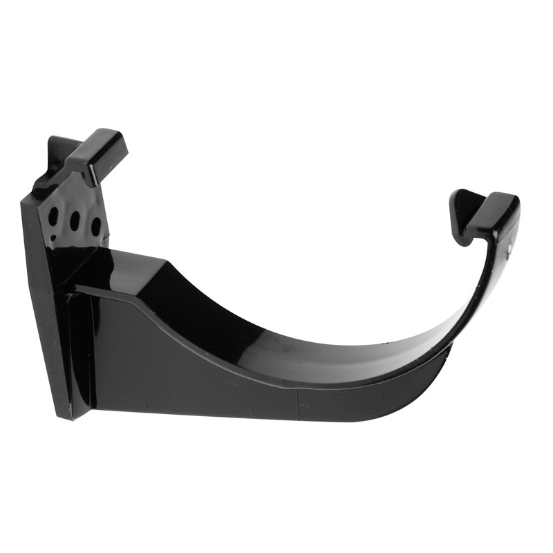 112mm Fascia Bracket \302\275 Round Black Pvc