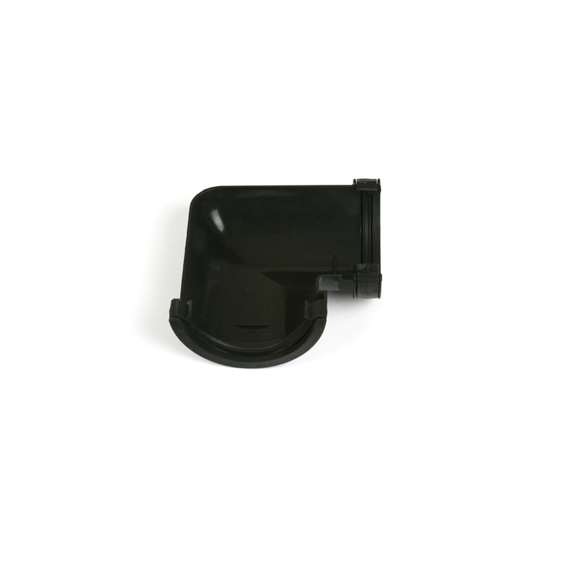 90\302\260 Angle \302\275 Round Black Cast Iron Style