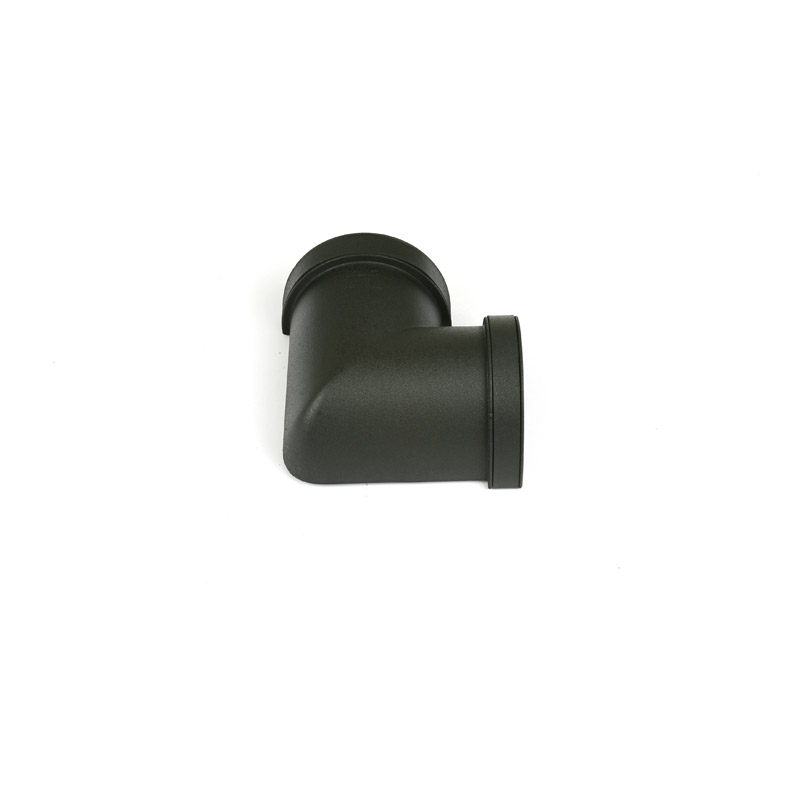 90\302\260 Angle D/F Black Cast Iron Style