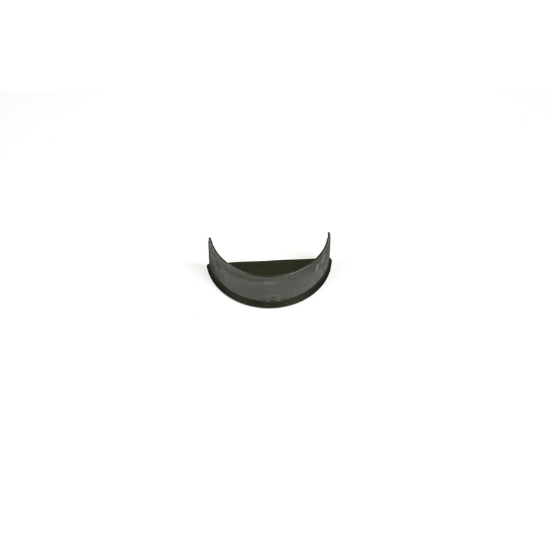 Internal Stopend \302\275 Round Black Cast Iron Style