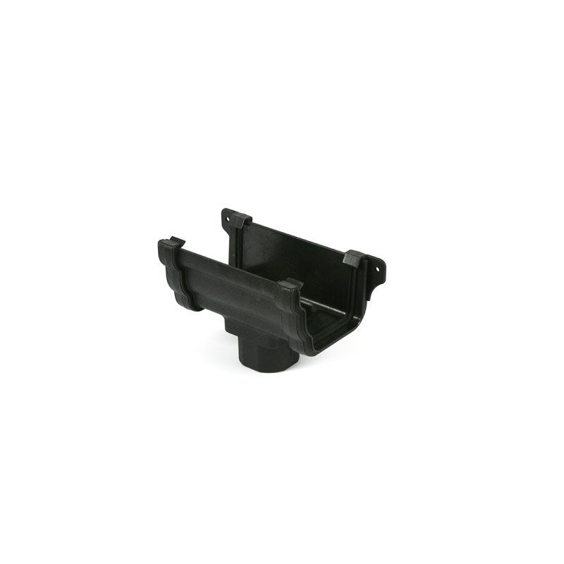 Running Outlet Cast Iron Style Ogee Black Pvc