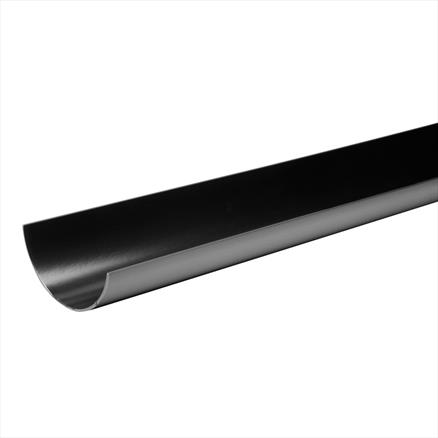 112mm Gutter \302\275 Round Black Pvc **Support Max 1M Centres**