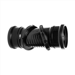 0-90\302\260 Black Adjustable Bend Double Socket